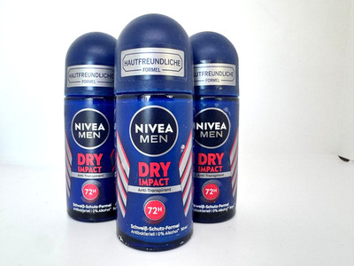 Nivea Men antiperspirant DRY IMPACT  roll-on 3 x 50ml- FREE SHIPPING