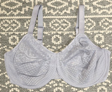 New Wacoal Visual Effects Minimizer Bra - Size 38H - Raindrops - 857210