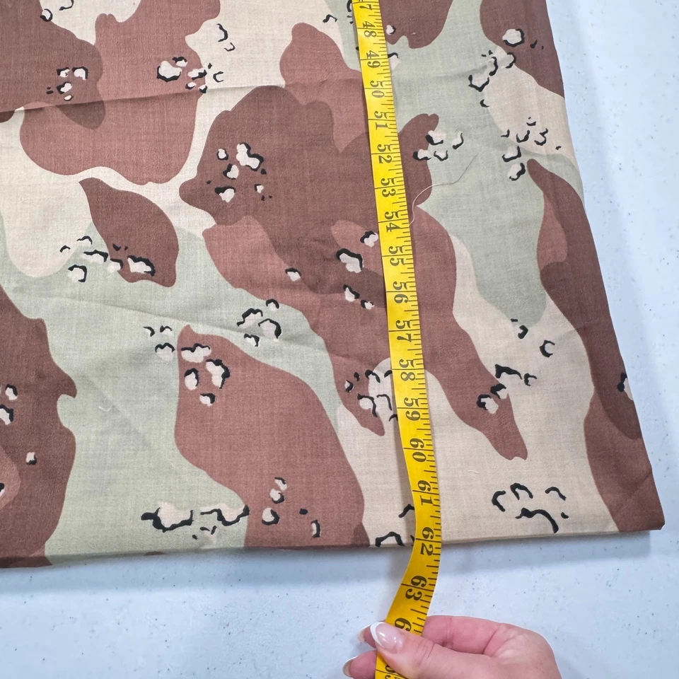 fabric brown green camo cotton 56x62 1.7 yards - Image 4 of 4
