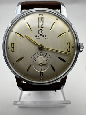 Vintage Ancre Goupilles Germany Small Seconds Watch Parts Repair Not working 