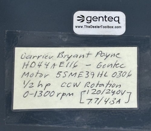 GE ECM CN04 1/2hp CCW For Carrier Bryant Payne HD44AE116 5SME39HL0306 🔥 Checked - Picture 13 of 20
