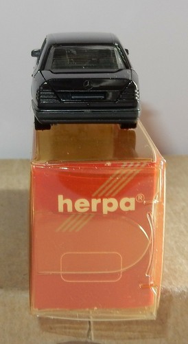 MICRO HERPA HO 1/87 MERCEDES BENZ 300 E NOIRE in box - Zdjęcie 4 z 6