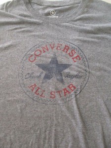 chuck taylor t shirt grey