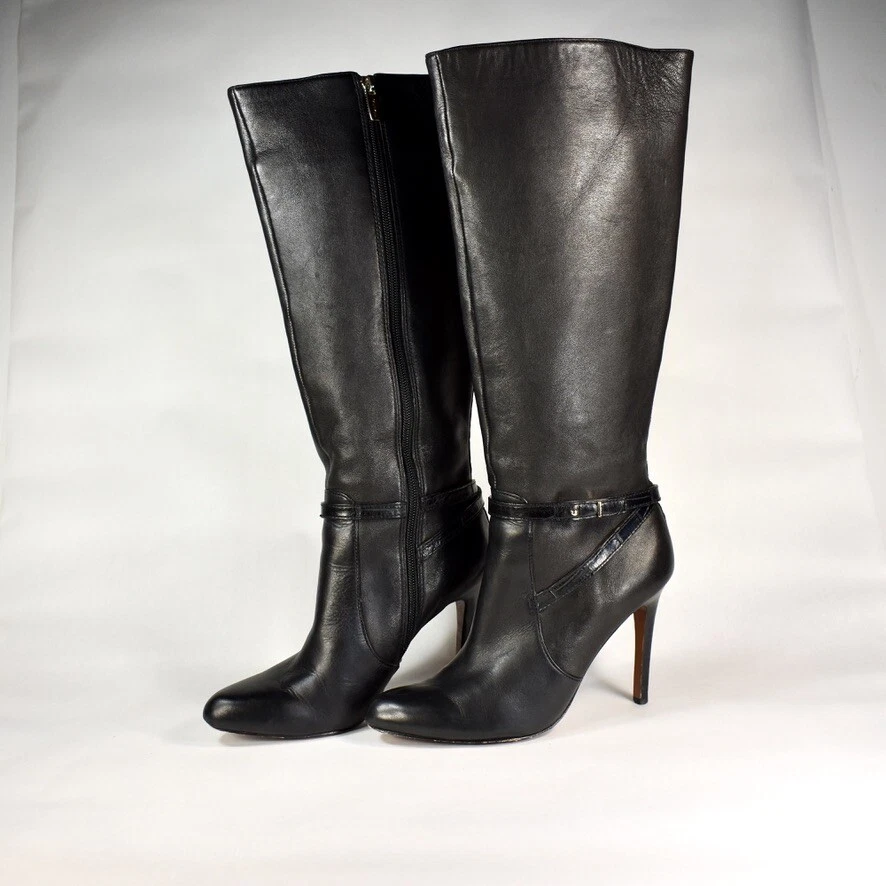 Coach high cheap heel boots