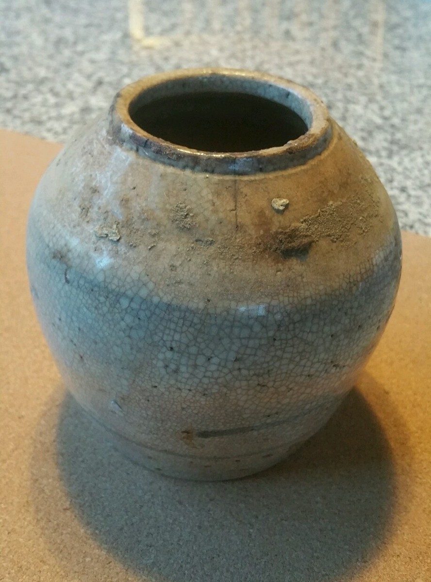 CHINESE GLAZED ANTIQUE GINGER jar1800-1849 Porcelain & Pottery pot