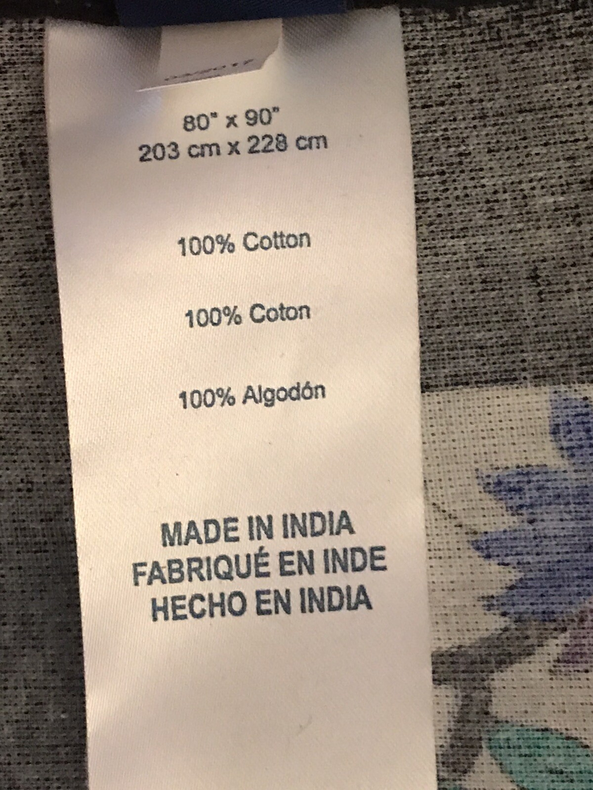 POTTERY BARN Dorm Boho Elephants Printed Wall Tapestry Purple Blue 80