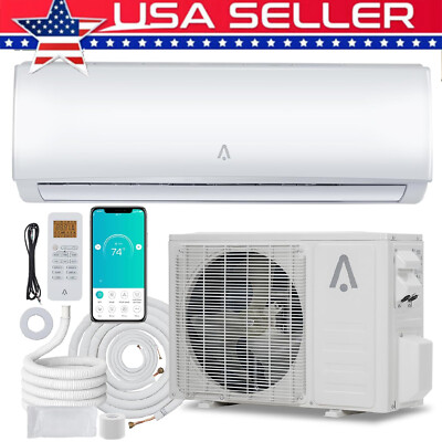 9000 BTU Mini Split Air Conditioner Ductless AC Heat Pump System 115V 19 SEER2
