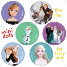 60 Disney Frozen 2  dot Stickers  Party Favors Elsa Anna Olaf  Teacher Supply