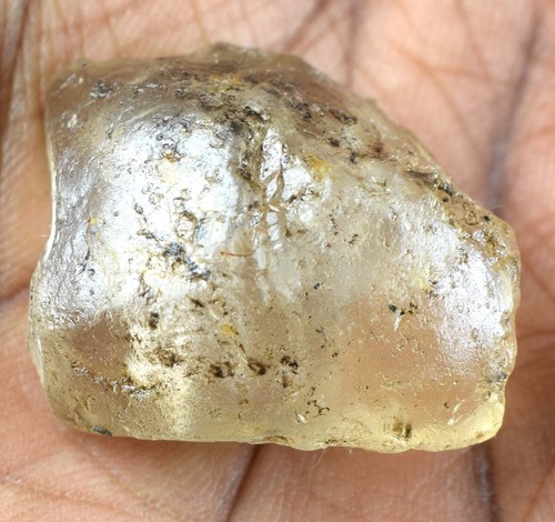 Natural 91.75 Ct Yellow Golden Topaz Gemstone Good Luck Rough Certified E6331 - Picture 2 of 9