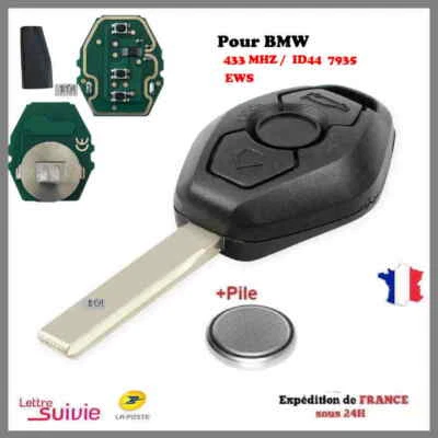 Clé Vierge générique Id44 Bmw serie Z4 E36 E38 E39 E46 M5 M3 X5 EWS (1998-2005)