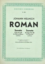 J. H. Roman - Sonata in Re maggiore n. XII per Flauto e Basso Continuo