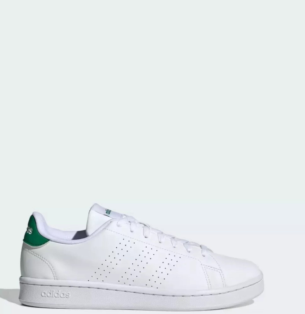 New Adidas Advantage Men’s Sneakers White/Green Size 11.5