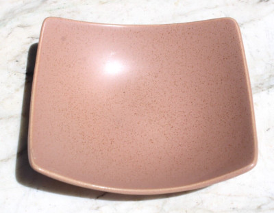 Vintage Dish Round Rectangle Peach Color Mid-Century Modern MCM INARCO Japan