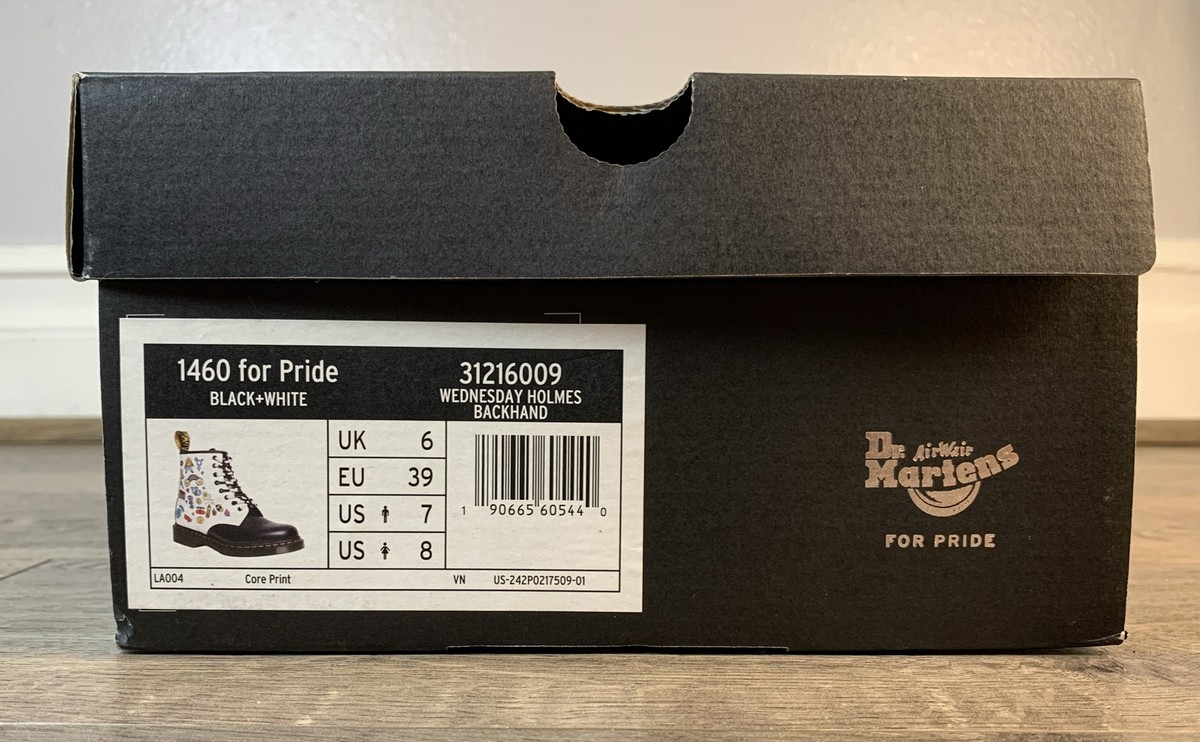 Dr. Martens 1460 Wednesday Holmes For Pride Leather Boots, Men's 7