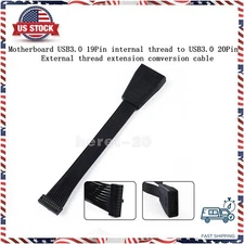 USB 3.0 19P to 20 Pin Internal Extension Header Adapter Cable for PC Motherboard