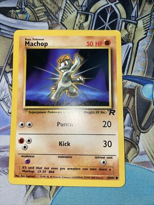 Machop 59/82-Team Rocket-Classic Vintage Pokémon Card | Malaysia