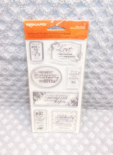 Fiskars All Around Quotes Phrases Clear Cling Stamps Scrapbooking Crafts