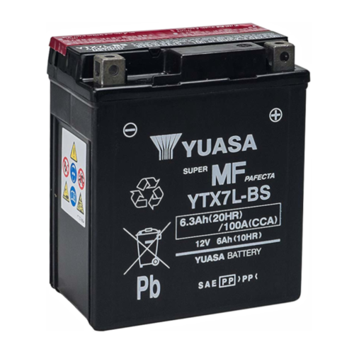 Batteria sigillata Yuasa YTX7L-BS 12  6 Ah Aprilia Mojito Custom 125 08 ATTIVATA - Afbeelding 1 van 3