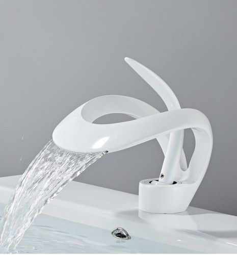 Grifo mezclador lavabo lavabo lavabo de una sola manija/agujero cascada - Imagen 33 de 74