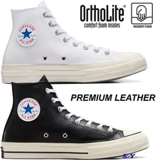 CONVERSE Chuck 70 Premium Leather High Top Men's Classic Shoes Ortholite Insole