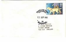 1981 GB Travelling Tram Post Office Blackpool postmark cover