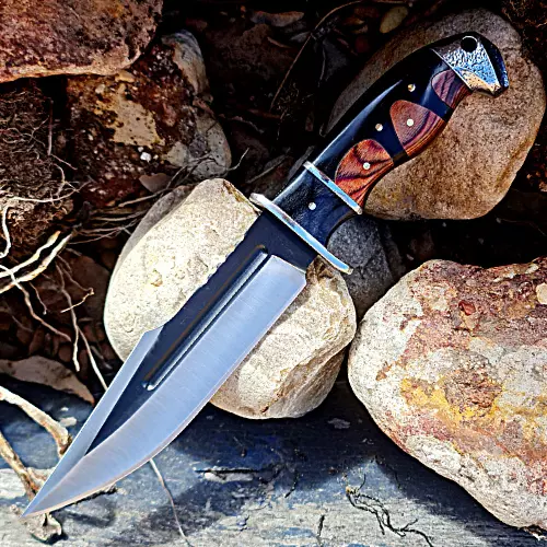Outdoor COLUMBIA Hunting Knife Fixed Blade Large Bowie Camping Survival Knife - Picture 16 of 24