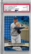 2015 Panini Prizm Didi Gregorius Blue Baseball Prizm Gem Mint PSA 10