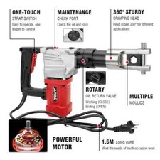  Hydraulic Electric Cable Terminal Crimper Battery Powered Copper Crimping Tool