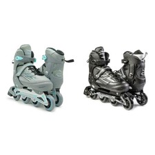 Adjustable Inline Skates for Adults and Teenagers, Safe Outdoor Roller Skates XL