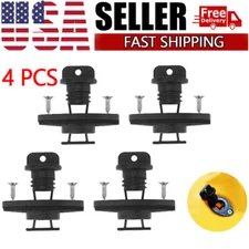 4Pcs Kayak Drain Plug Kit Hull Coarse Thread Bung for Canoe Boat Set with Screws