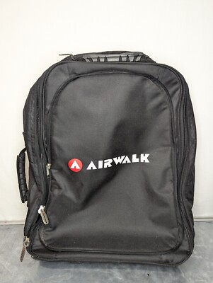 Airwalk Black Wheeled Suitcase Hand Luggage Carry On Weekend