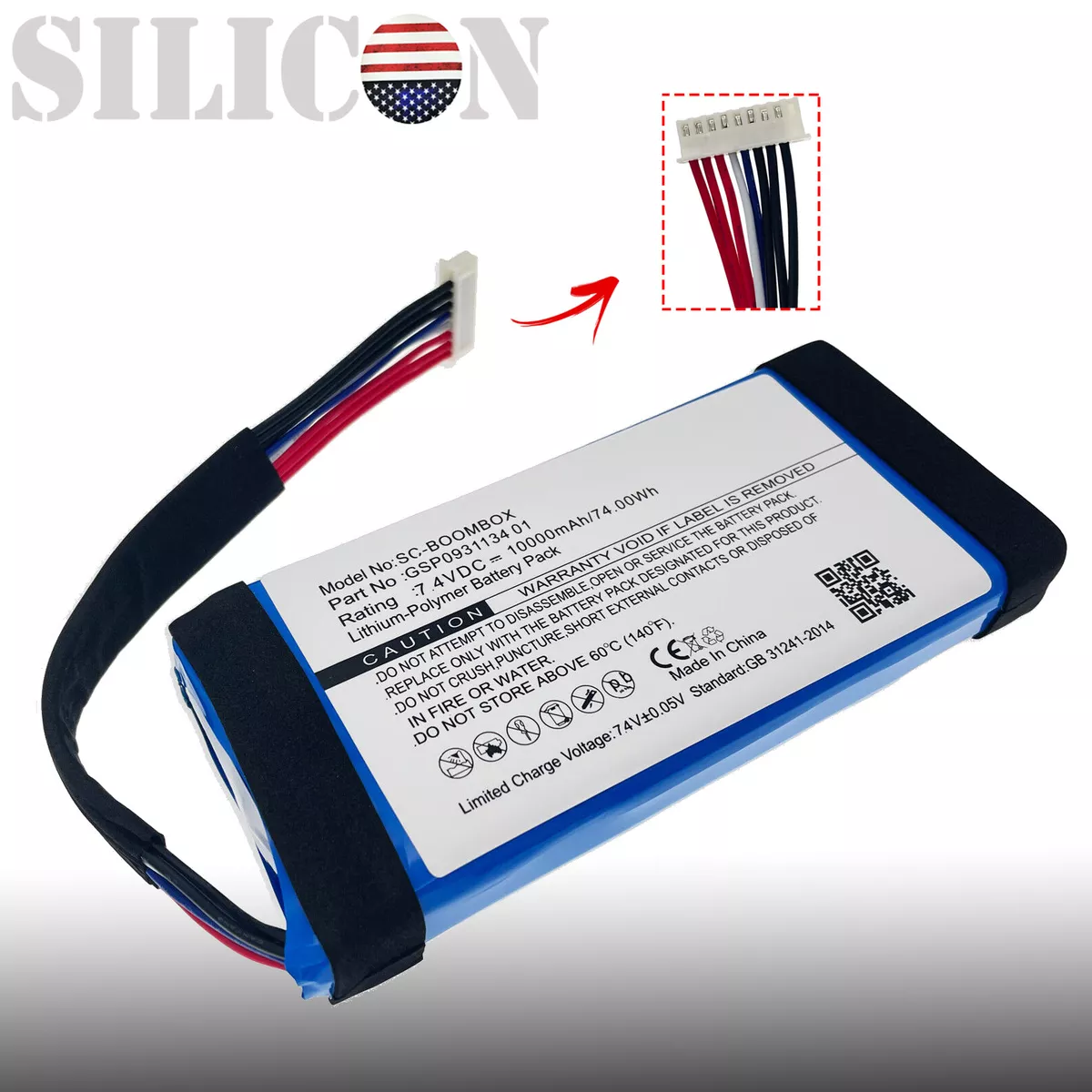 Battery For JBL GSP0931134 01 Boombox Bluetooth Speaker CS
