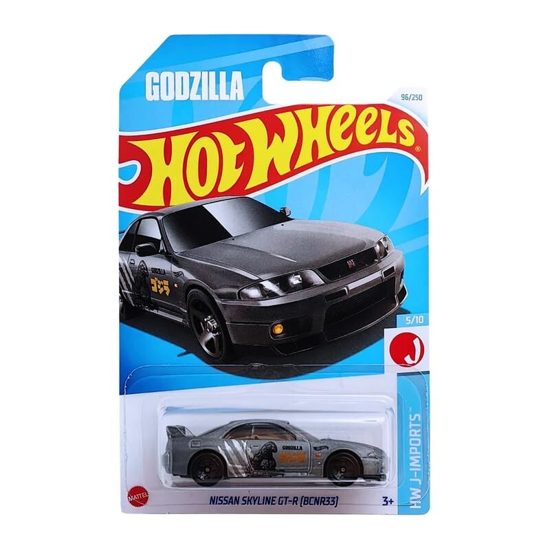 Hot Wheels Nissan Skyline GT-R ゴジラ HOT WHEELS NISSAN SKYLINE GT-R BCNR33 GODZILLA 2024 Series HW J