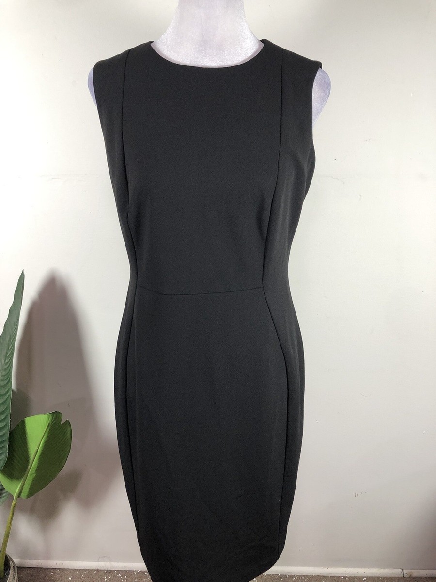 calvin klein black sheath dress Women's Solid - a crewneck Calvin Klein Women's Starburst Sheath