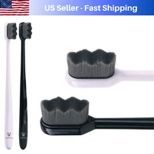 Wimolek Extra Soft Micro-Nano Toothbrush for Sensitive Gums and Teeth. (2 Pack)