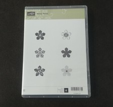 Stampin Up Petite Petals Rubber Stamps Set of 6 Flowers Crafts CLEAN