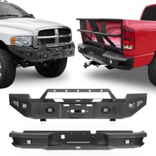 Full Width Front Rear Bumper W Winch Plate Fit Dodge Ram 2500 3500 2003-2005 Full Width Front Rear Bumper W Winch Plate Fit Dodge Ram 2500 3500 2003-2005