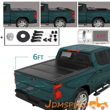 448427 Matte Hard Folding Cover 6 Ft For 2016 - 2020 Toyota Tacoma 6 Bed
