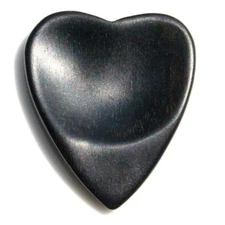 Timber Tones Heart Tone African Ebony Guitar Pick - Single Pick