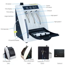 Dental Handpiece Oil Lubricating and Cleaning Machine Device 2 Hole HP-320