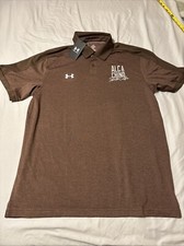 Camisa polo suelta Under Armor talla grande marrón