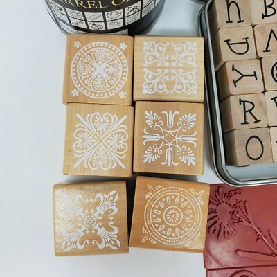 Stampabilities Rubber Stamp Lot Crafts Letters Christmas Sports