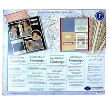 Creative Memories Die Cut Shapes & Paper  Scrapbook Kit Stick With One Contempo