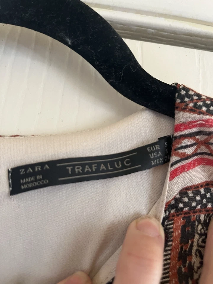 Vestido Zara Lana Viscosa Años 20 Aleta Downton Abbey Boho Midi Cambio S Foto 4 de 4