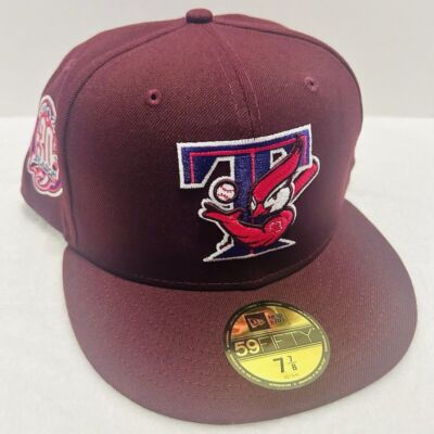 New Era Toronto Blue Jays 30 Years Patch 59FIFTY Fitted Hat Cap Red Maroon 7 7/8