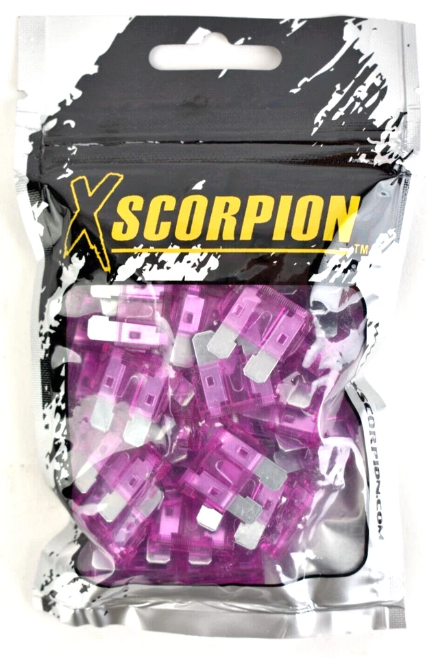 350 Count - XScorpion 3 AMP CAR TRUCK BOAT MARINE RV ATC/ATO Regular Blade Fuse - Image 2 of 4