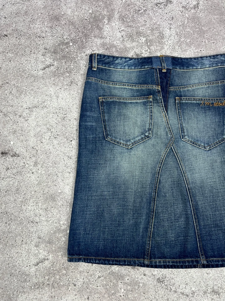 Isabel Marant Etoile Midi Skirt Denim Women's size 42 - Image 2 of 4
