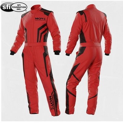 Move  Extra-Light MR-85 SFI 3.2A/5 Approved Nomex 2-Layer Auto Racing Suit RED