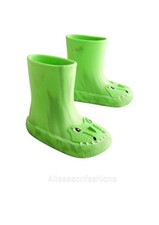 Boys NEXT Green Crocodile Lightweight Wellies - Size 6 UK - EU 23 - New Free P&P
