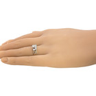 VINTAGE ESTATE SOLID 14K YELLOW GOLD DIAMOND 2 RING WEDDING SET SIZE 6 #8151 — photo 9